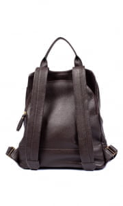 MOCHILA ANTIFURTO FEMININA DE COURO 