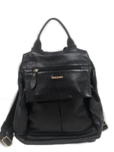 MOCHILA ANTIFURTO FEMININA DE COURO 
